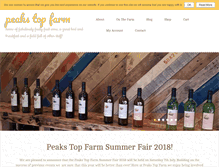 Tablet Screenshot of peakstopfarm.com